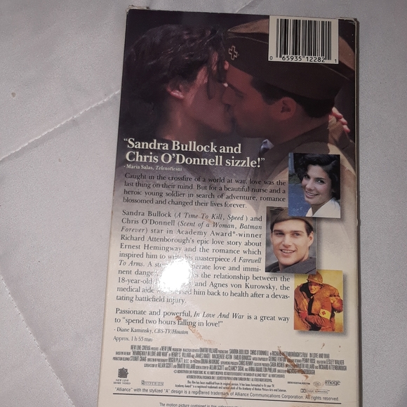 6/$15 In love and war Alliance Atlantis VHS video tape - Picture 5 of 5